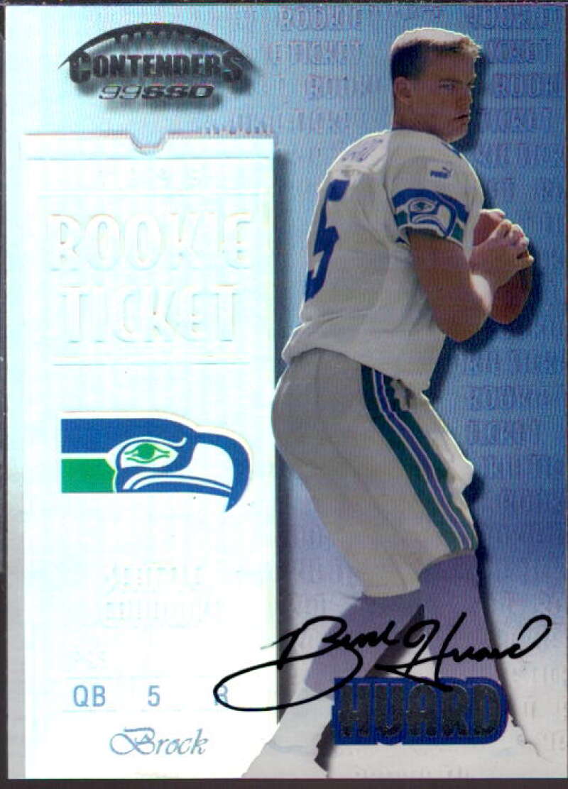 Brock Huard AU/1325* RC Card 1999 Playoff Contenders SSD #150  Image 1