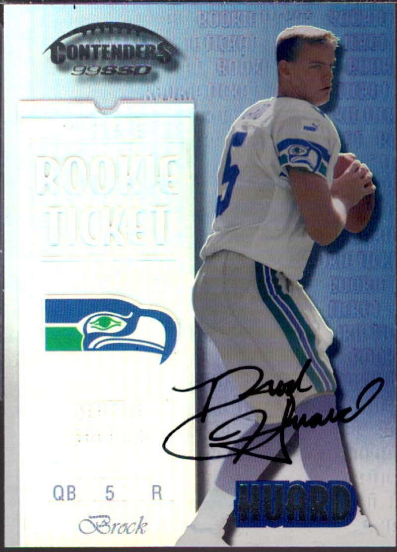 Brock Huard AU/1325* RC Card 1999 Playoff Contenders SSD #150  Image 1