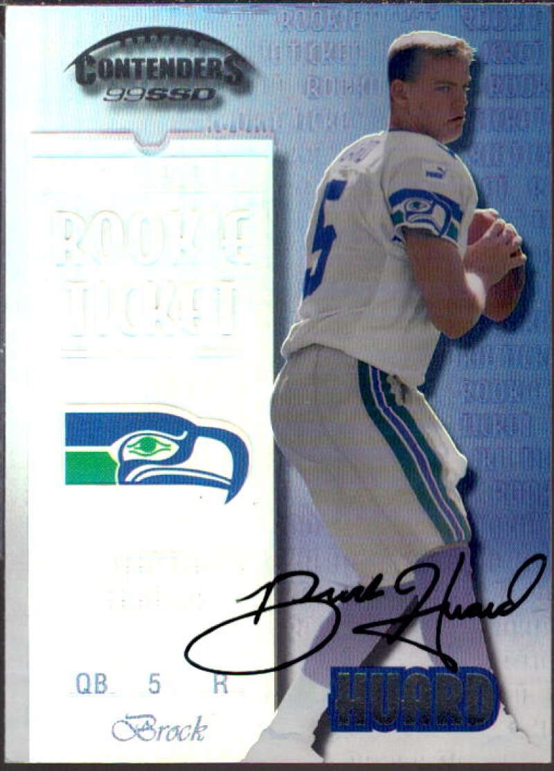 Brock Huard AU/1325* RC Card 1999 Playoff Contenders SSD #150  Image 1