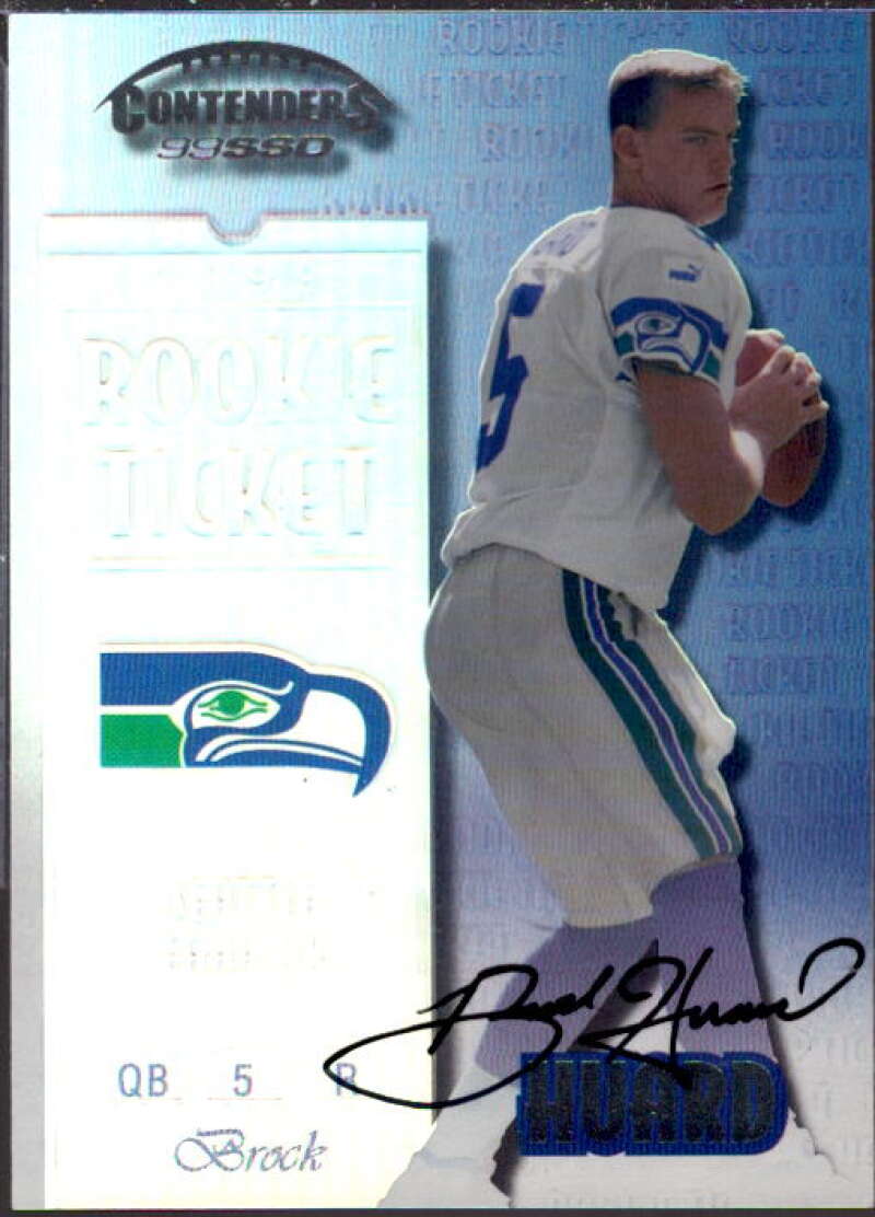 Brock Huard AU/1325* RC Card 1999 Playoff Contenders SSD #150  Image 1