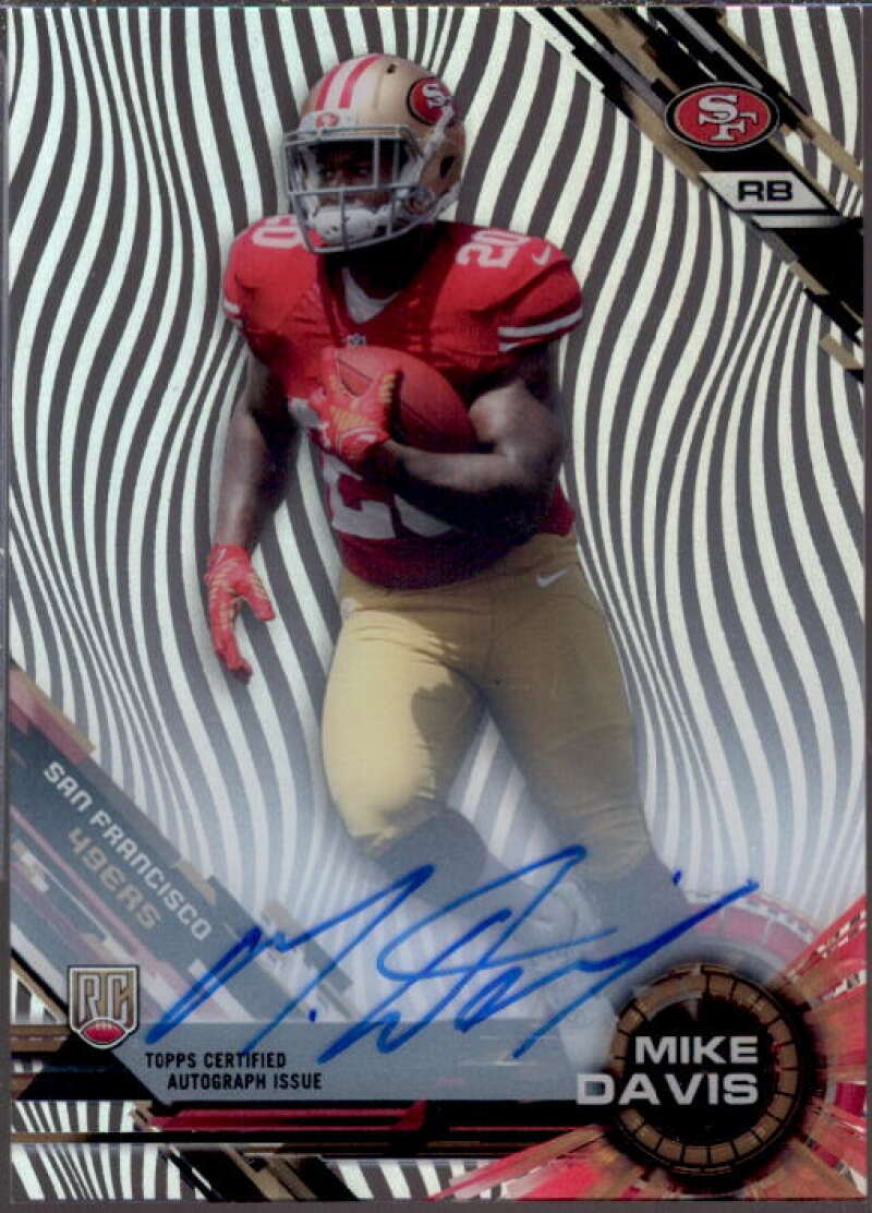 Mike Davis Card 2015 Topps High Tek Autographs #90  Image 1