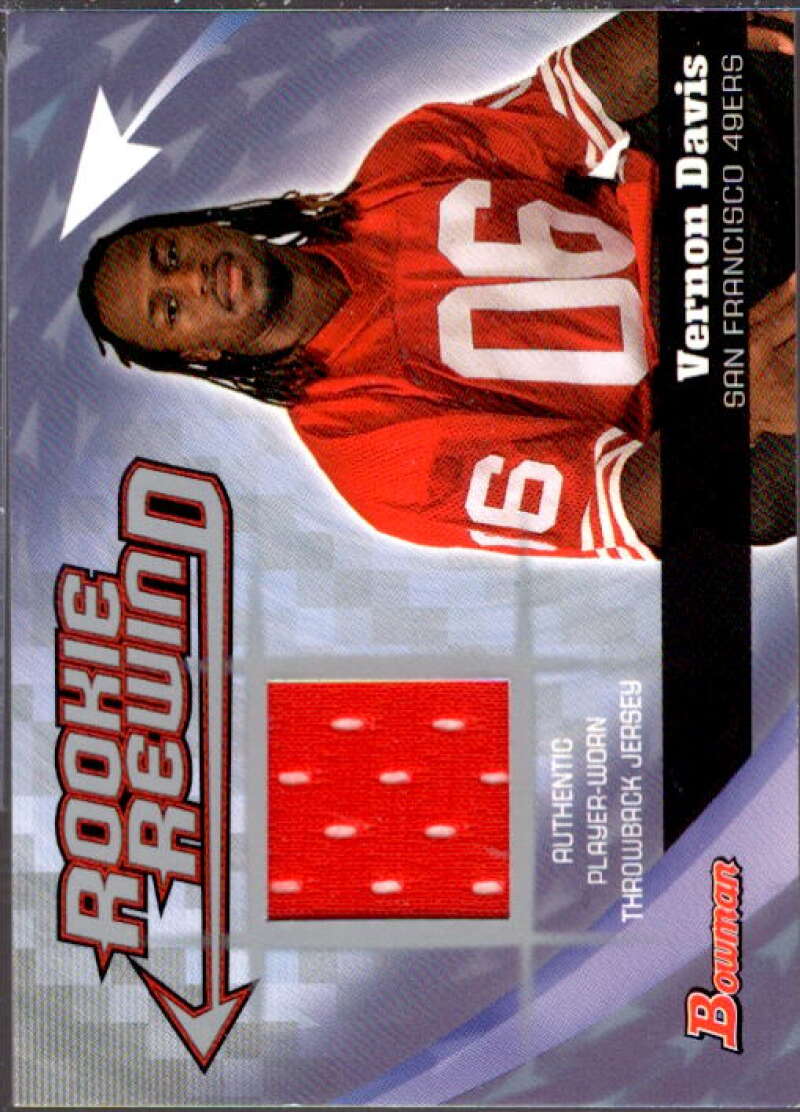 Vernon Davis Card 2006 Bowman Rookie Rewind Jerseys #BRRVD  Image 1