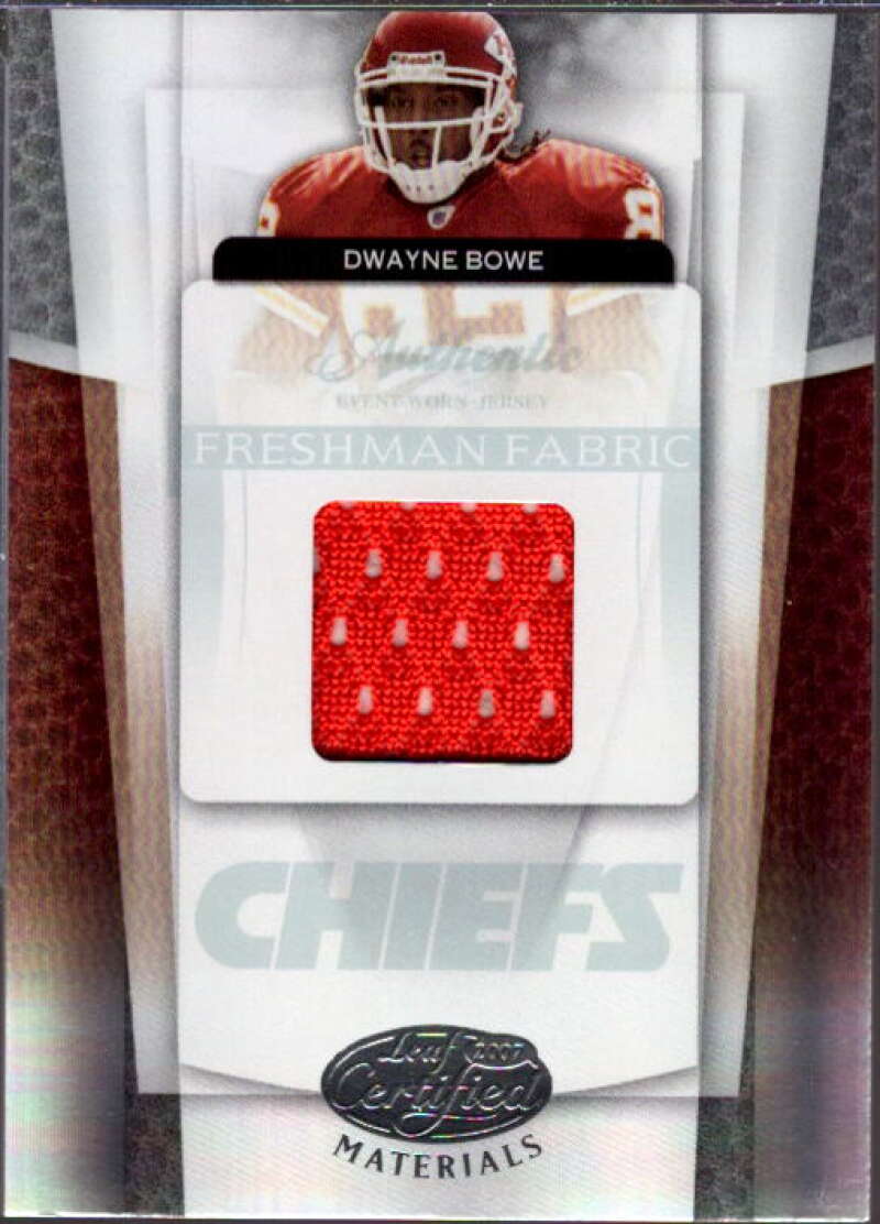 Dwayne Bowe JSY RC Card 2007 Leaf Certified Materials #210  Image 1