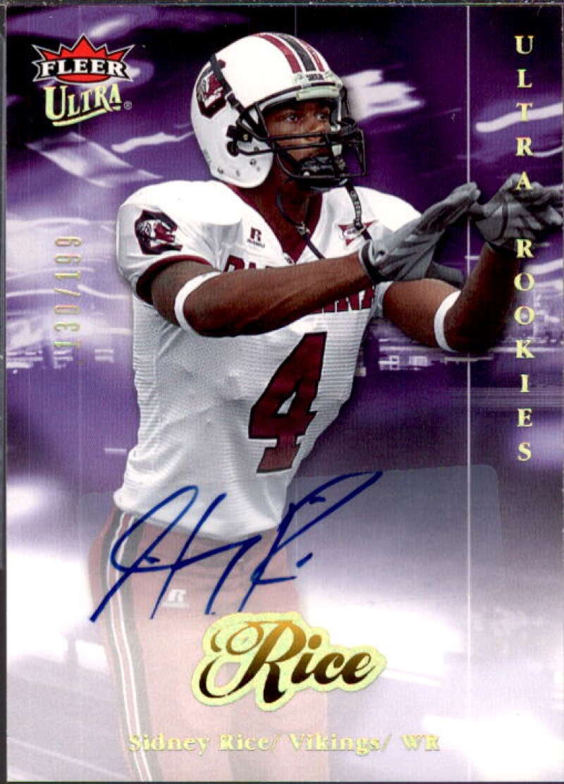 Sidney Rice Card 2007 Ultra Rookie Autographs #259  Image 1