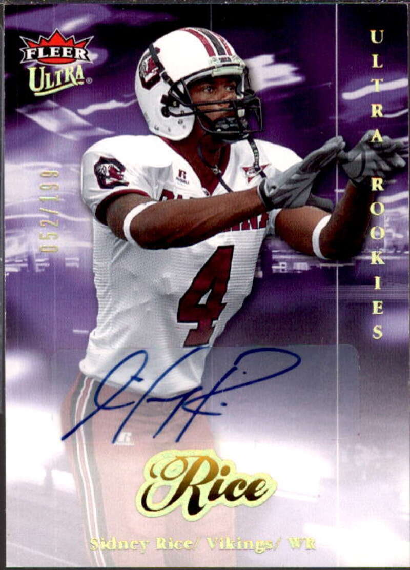 Sidney Rice Card 2007 Ultra Rookie Autographs #259  Image 1