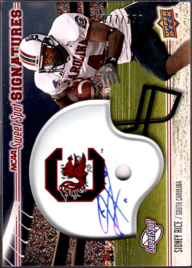 Sidney Rice Card 2010 Sweet Spot Signatures #SR  Image 1