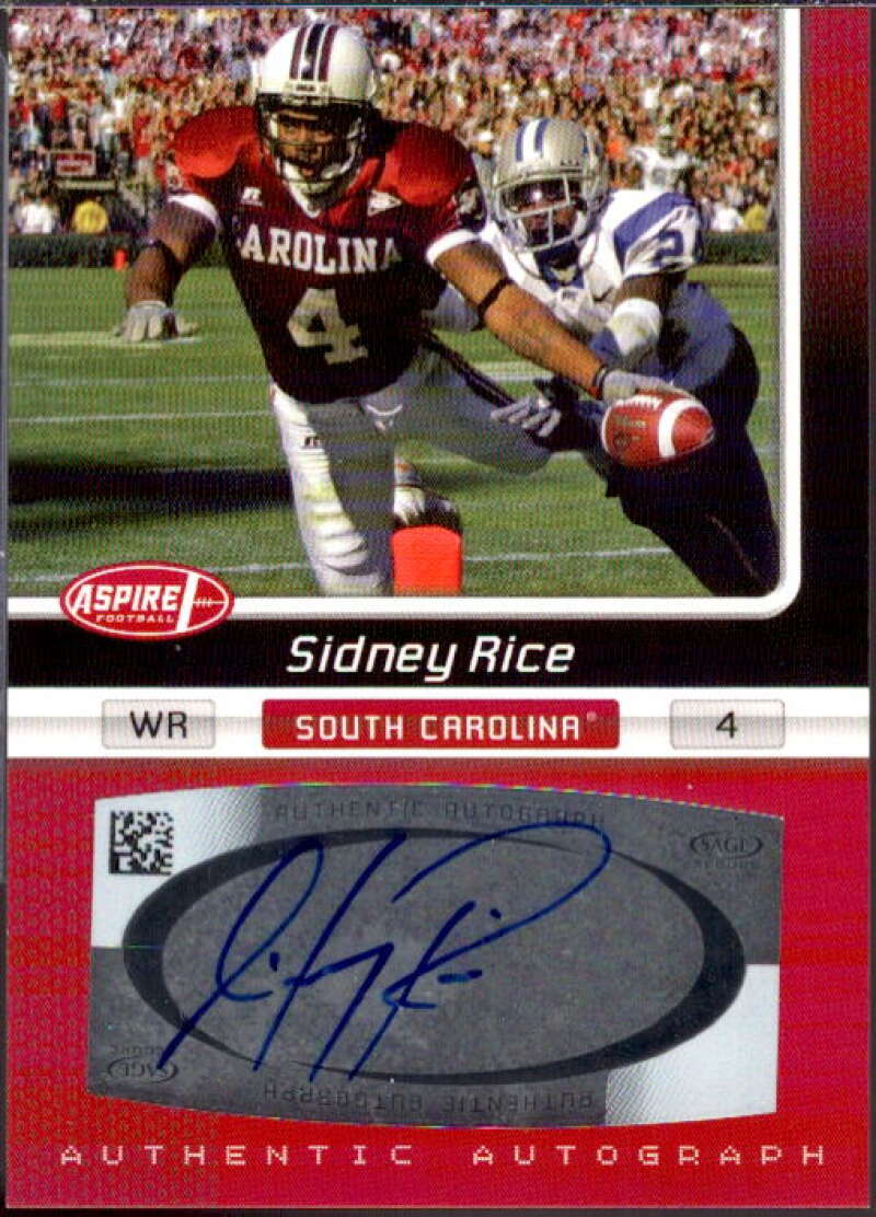 Sidney Rice Card 2007 Aspire Autographs #21  Image 1