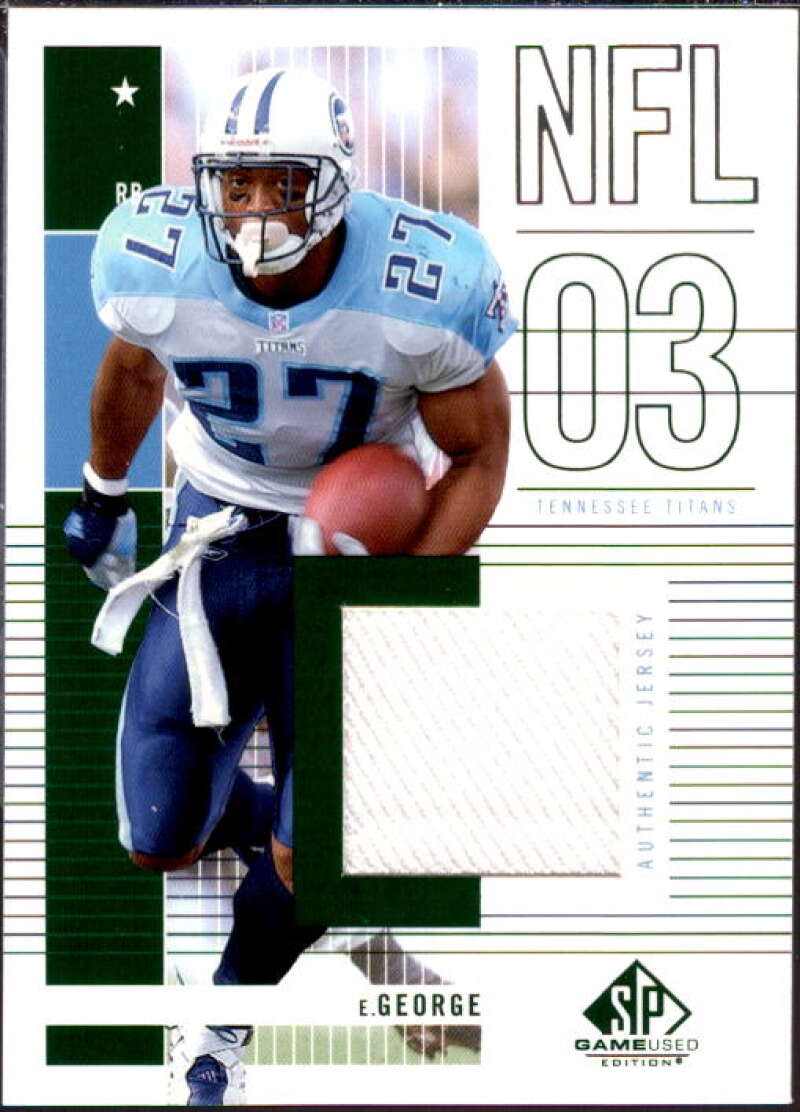 Eddie George Card 2003 SP Game Used Edition #169  Image 1