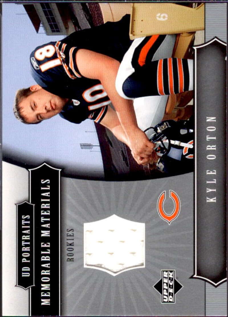 Kyle Orton Card 2005 UD Portraits Memorable Materials #MMKO  Image 1