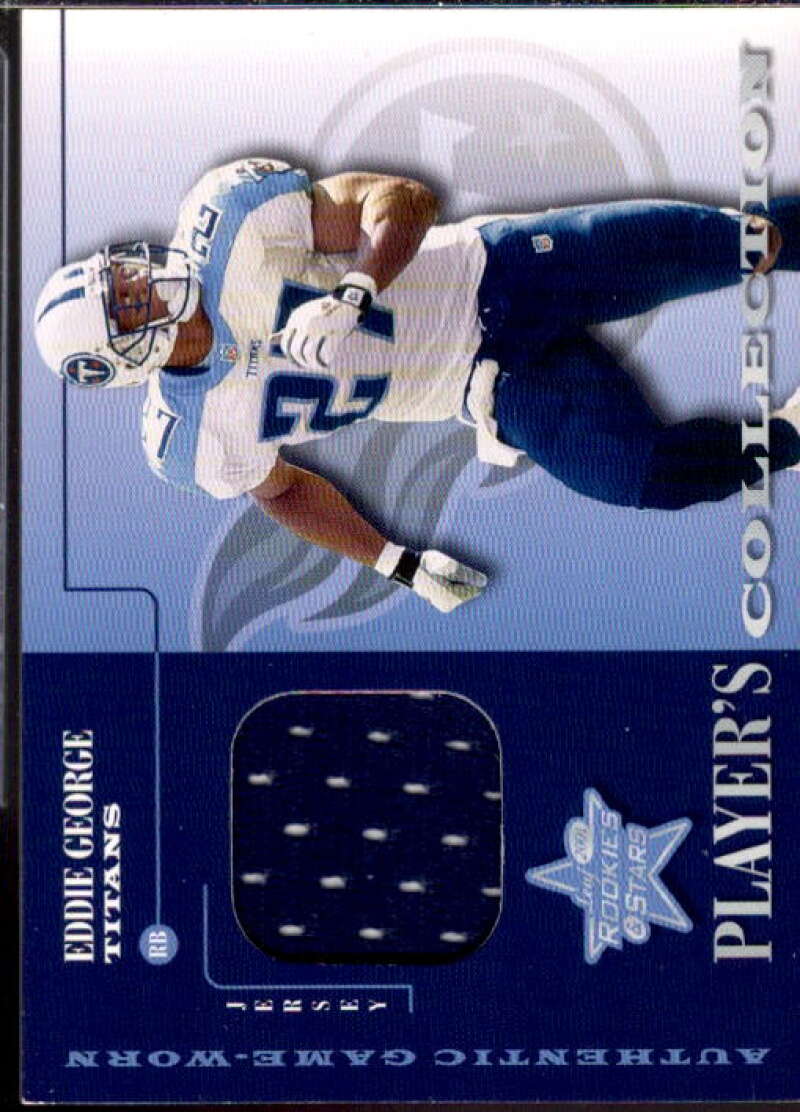 Eddie George JSY Card 2001 Leaf Rookies and Stars Player's Collection #PC2  Image 1