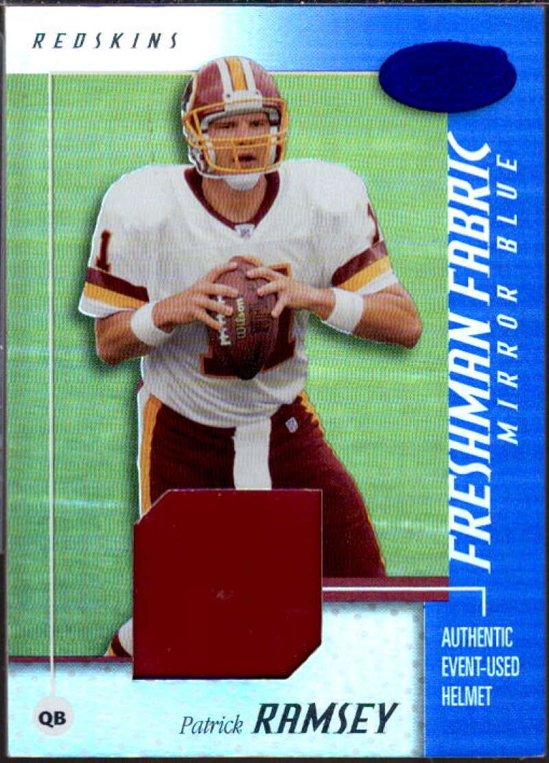 Patrick Ramsey Card 2002 Leaf Certified Mirror Blue Materials #122  Image 1