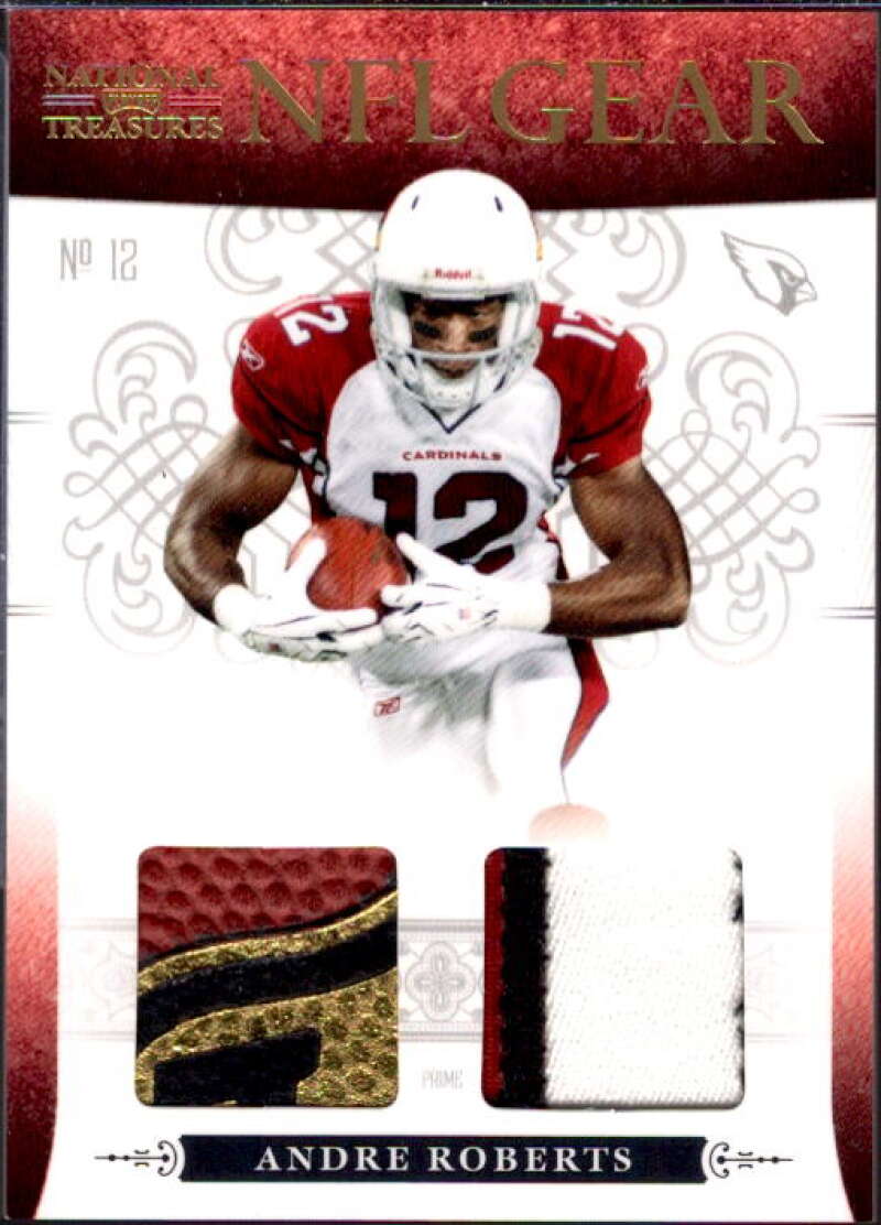 Andre Roberts Card 2010 Playoff National Treasures NFL Gear Prime #10  Image 1