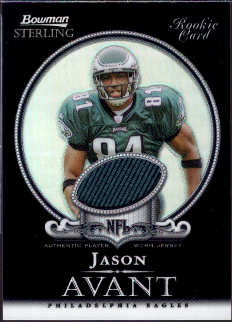 Jason Avant JSY Card 2006 Bowman Sterling Black Refractors #JA2  Image 1