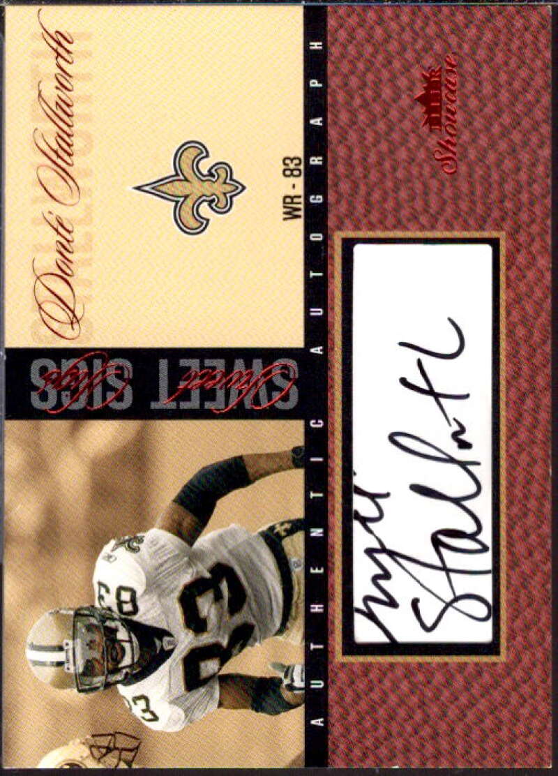 Donte Stallworth Card 2004 Fleer Showcase Sweet Sigs Red #DS  Image 1