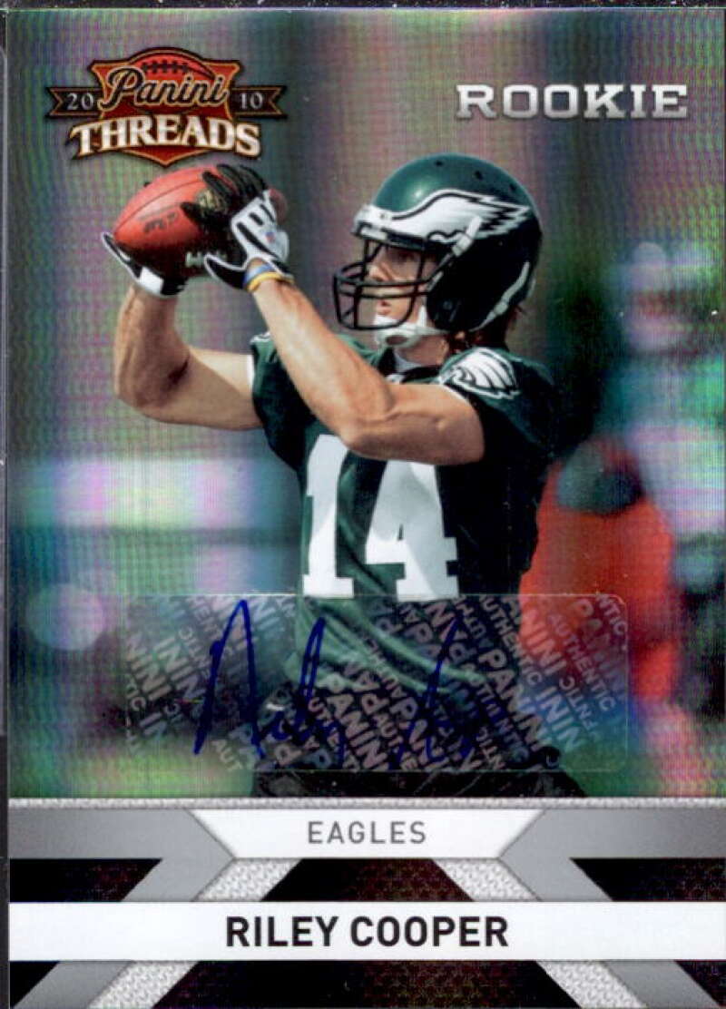 Riley Cooper/499 Card 2010 Panini Threads Autographs Silver #276  Image 1