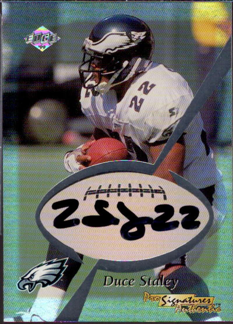 Duce Staley Card 1999 Collector's Edge First Place Pro Signature Authentics #32  Image 1