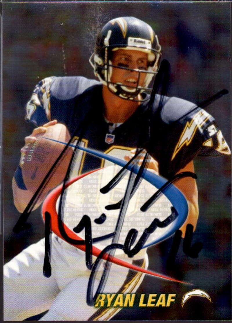 Ryan Leaf Card 1998 Collector's Edge Odyssey Prodigies Autographs #20  Image 1