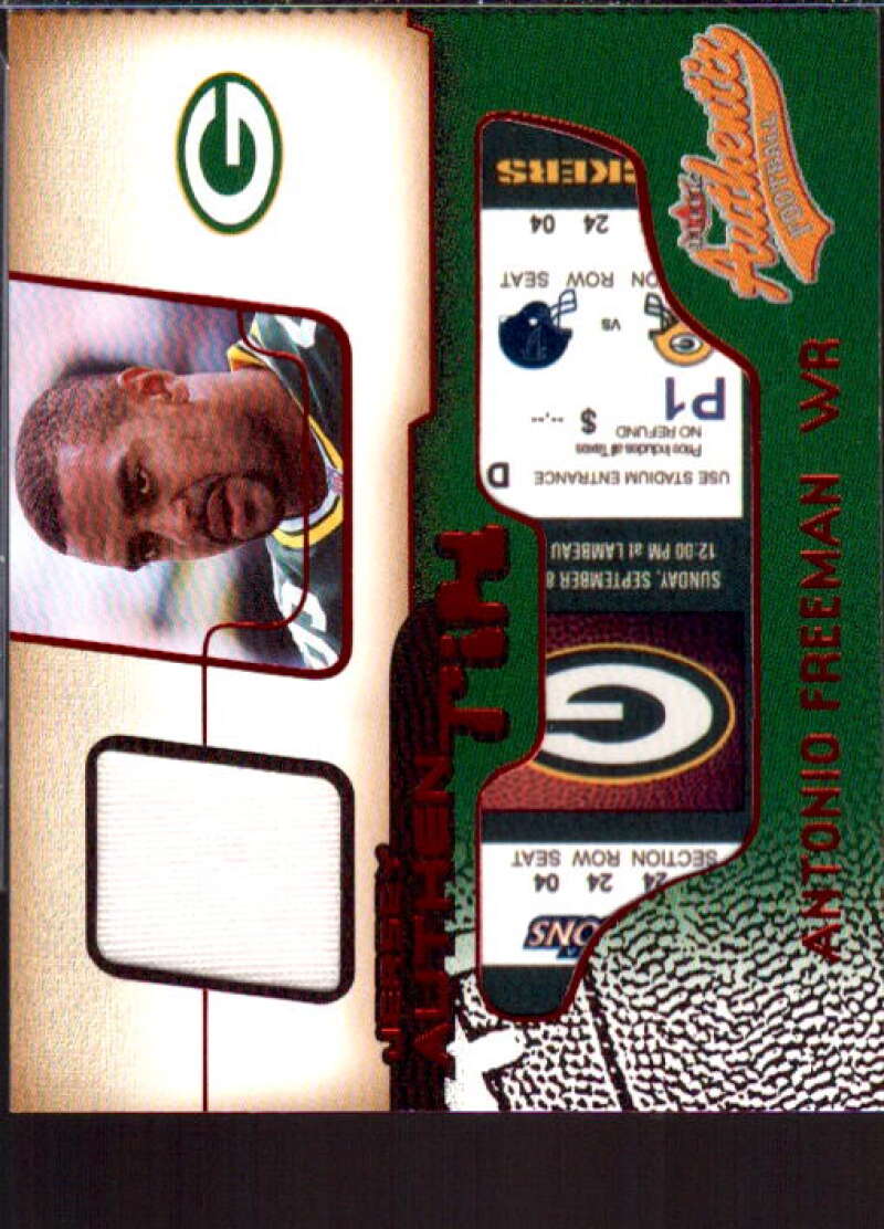 Antonio Freeman Card 2002 Fleer Authentix Jersey Authentix Ripped #JAAF  Image 1