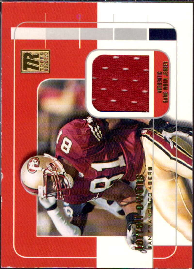 Terrell Owens Card 2002 Topps Reserve Jerseys #RRTO  Image 1