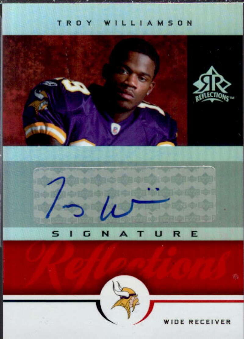 Troy Williamson Card 2005 Reflections Signature Reflections Red #SRTW  Image 1