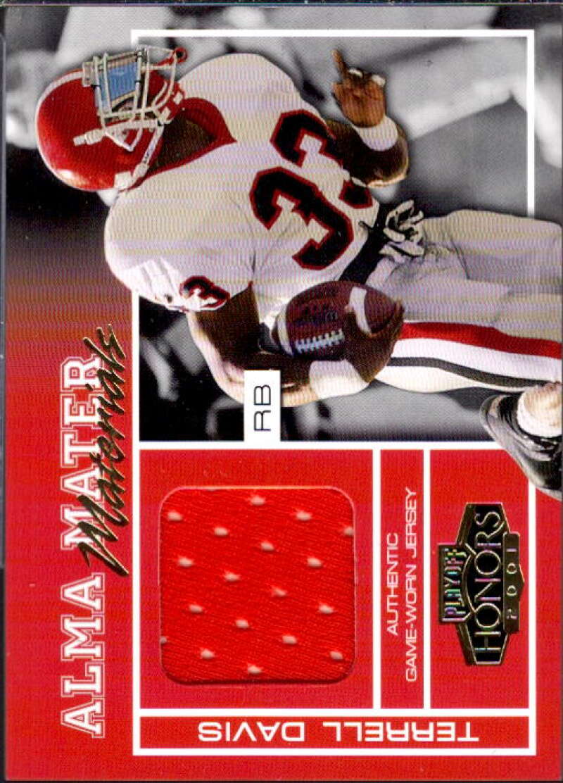 Terrell Davis Card 2001 Playoff Honors Alma Mater Materials #AM5  Image 1