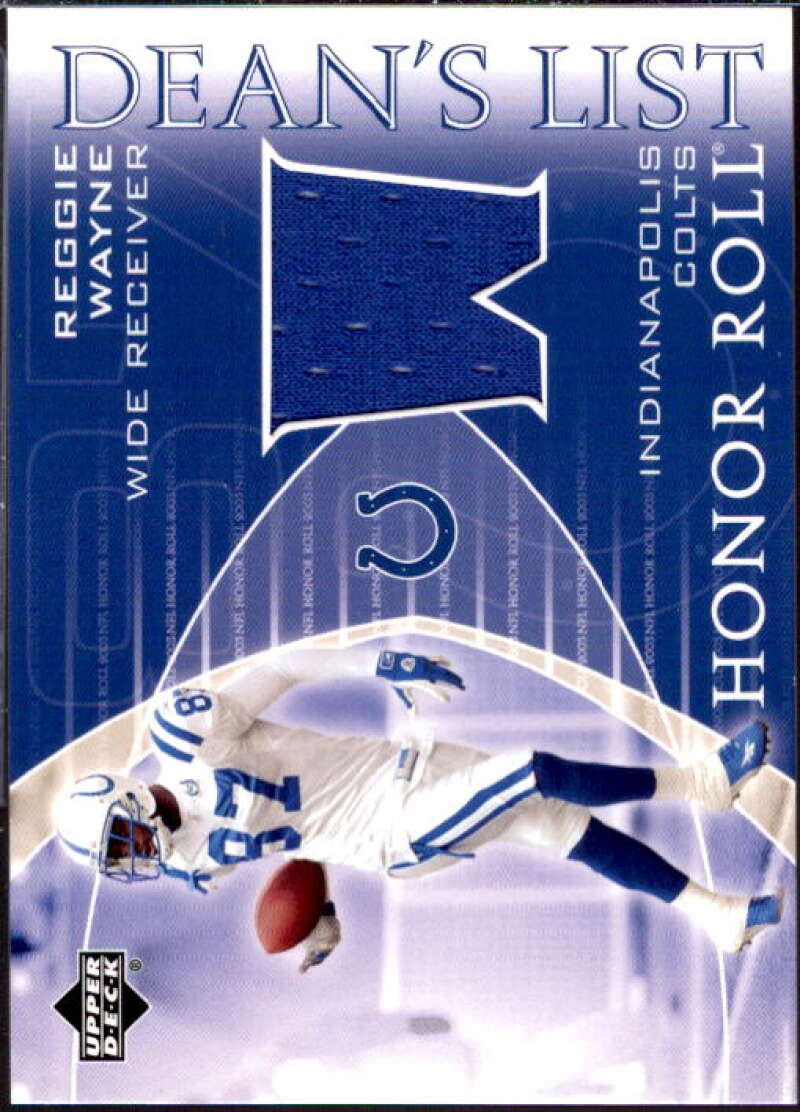 Reggie Wayne Card 2003 Upper Deck Honor Roll Dean's List #DLRW  Image 1