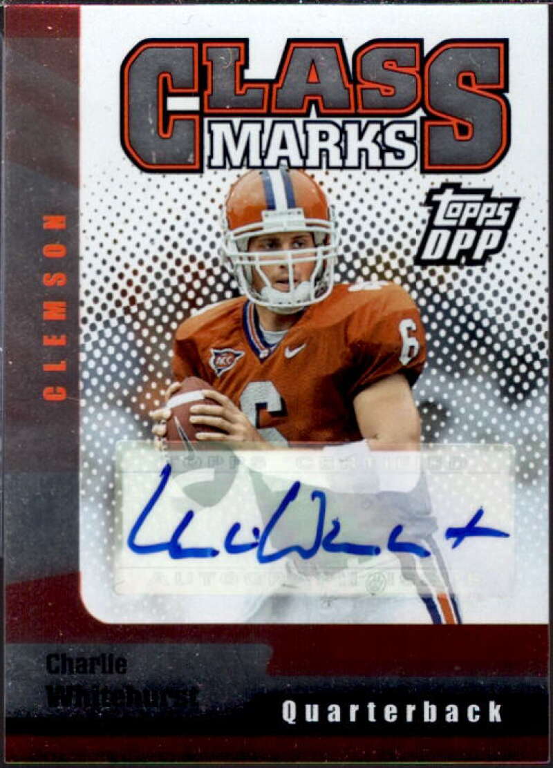 Charlie Whitehurst 2006 Topps Draft Picks and Prospects Class Marks AU #CMCW  Image 1