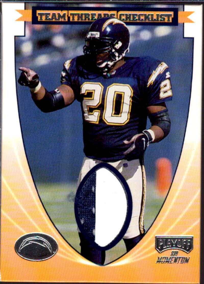 Natrone Means Card 1999 Playoff Momentum SSD Team Thread Checklists #TTC6  Image 1