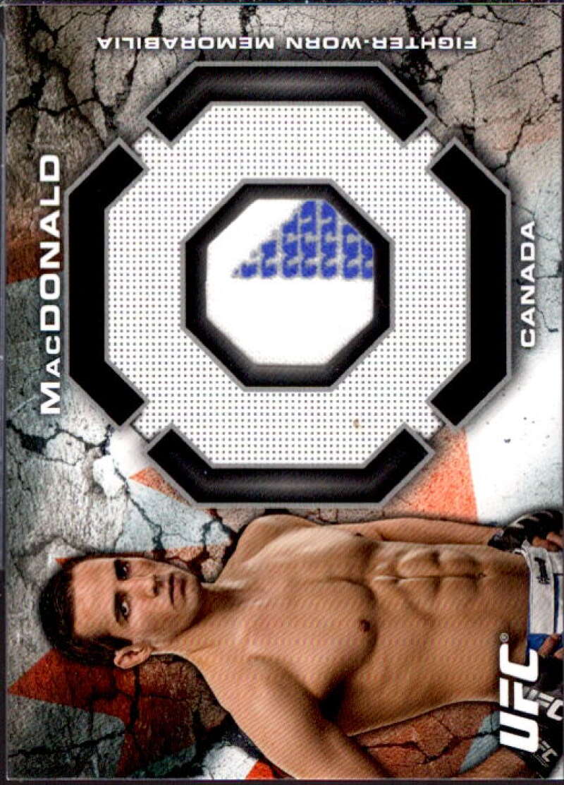 Rory MacDonald Card 2013 Topps UFC Bloodlines Fighter Relics #BRRM  Image 1