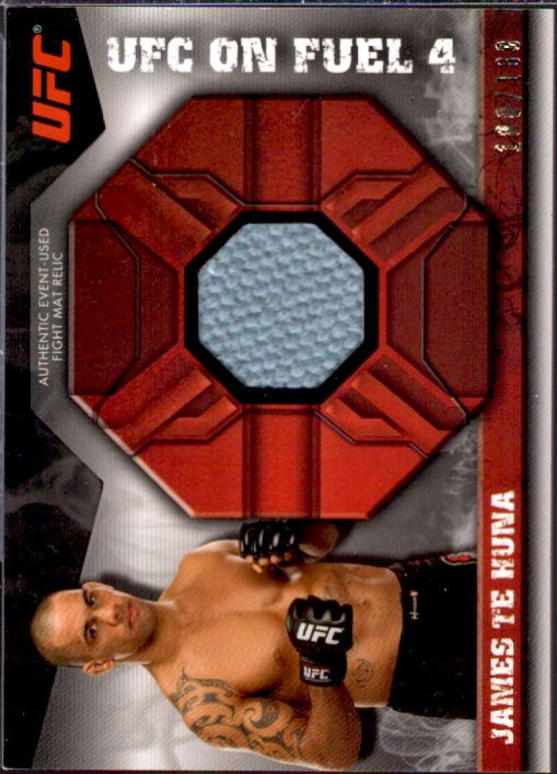 James Te Huna Card 2013 Topps UFC Knockout Fight Mat Relics #FMRJT  Image 1