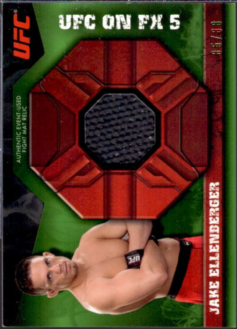 Jake Ellenberger Card 2013 Topps UFC Knockout Fight Mat Relics Green #FMRJE  Image 1