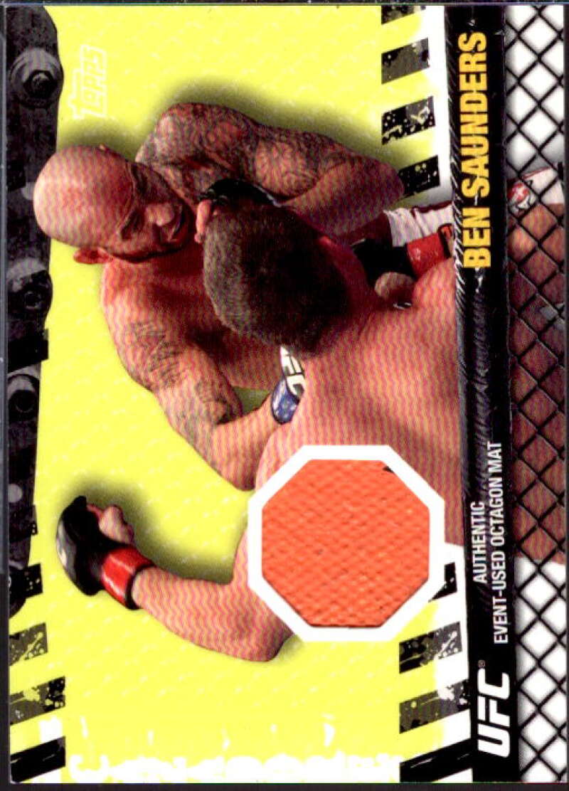 Ben Saunders/UFC 106 Card 2010 Topps UFC Fight Mat Relics #FMBS  Image 1