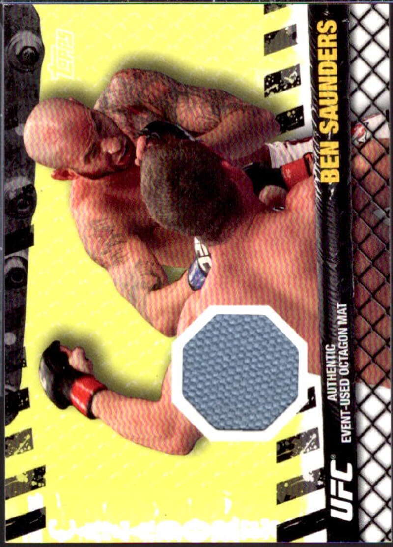 Ben Saunders/UFC 106 Card 2010 Topps UFC Fight Mat Relics #FMBS  Image 1