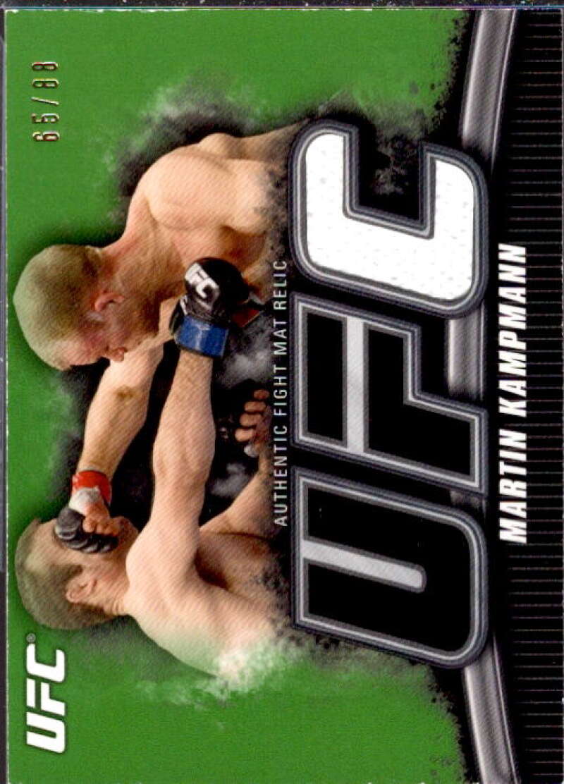 Martin Kampmann Card 2010 Topps UFC Knockout Fight Mat Relics Green #FMMK  Image 1