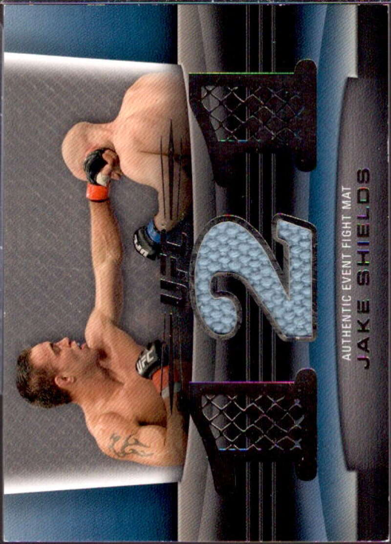 Jake Shields Card 2011 Topps UFC Title Shot Fight Mat Relics Black #FMJS  Image 1