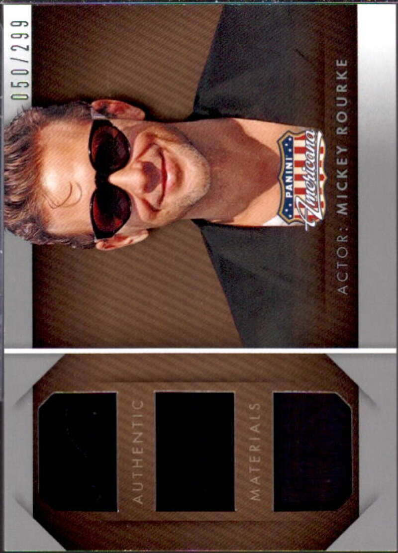 Mickey Rourke Card 2015 Americana Triple Materials #26  Image 1