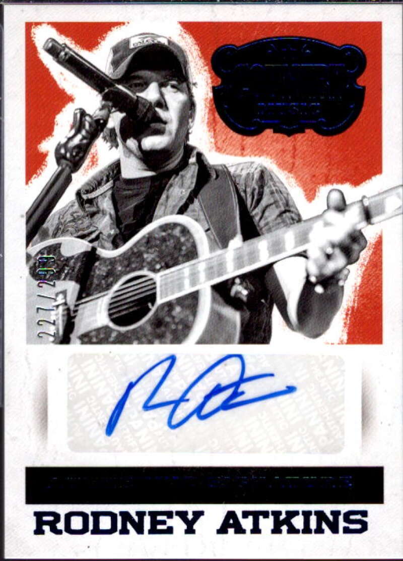 Rodney Atkins Card 2015 Country Music Signatures Blue #42  Image 1