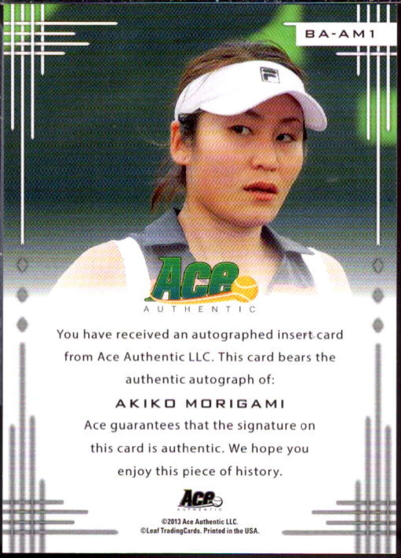 Akiko Morigami Card 2013 Ace Authentic #BAAM1  Image 2