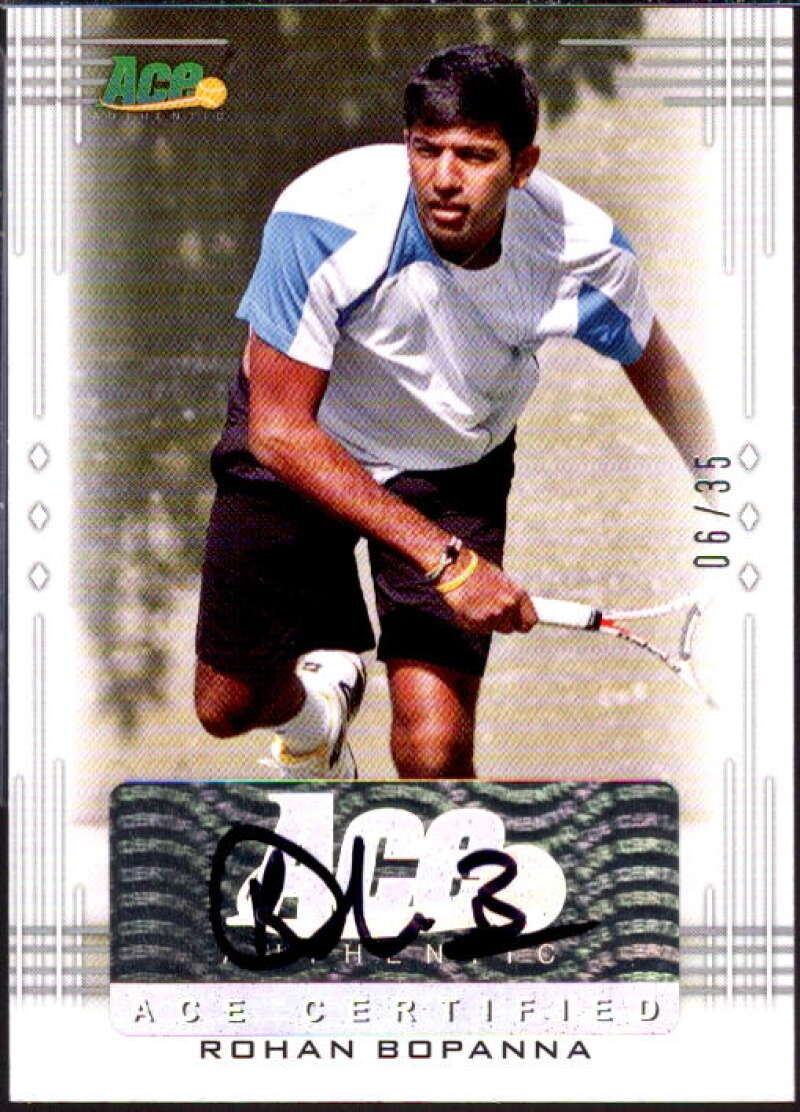 Rohan Bopanna Card 2013 Ace Authentic #BARB2  Image 1