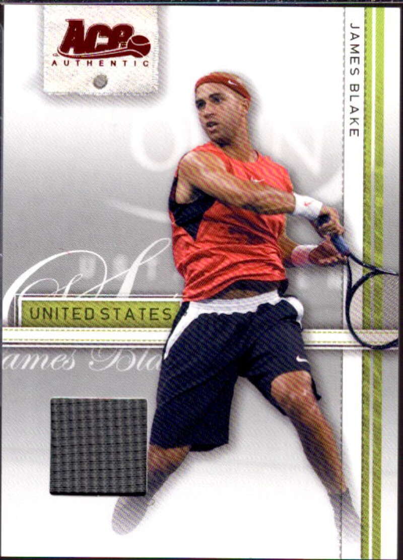 James Blake Card 2007 Ace Authentic Straight Sets Materials #19  Image 1