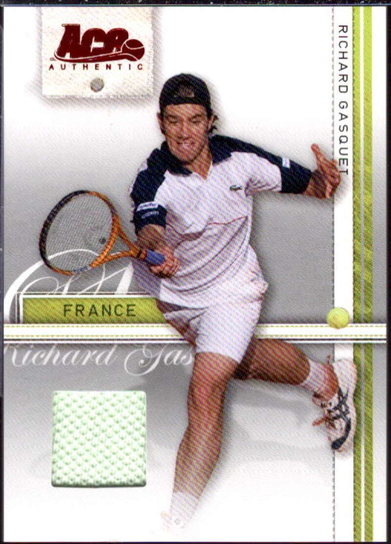 Richard Gasquet Card 2007 Ace Authentic Straight Sets Materials #32  Image 1