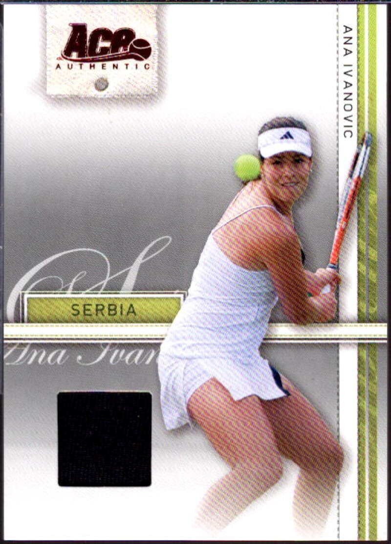 Ana Ivanovic Card 2007 Ace Authentic Straight Sets Materials #3  Image 1