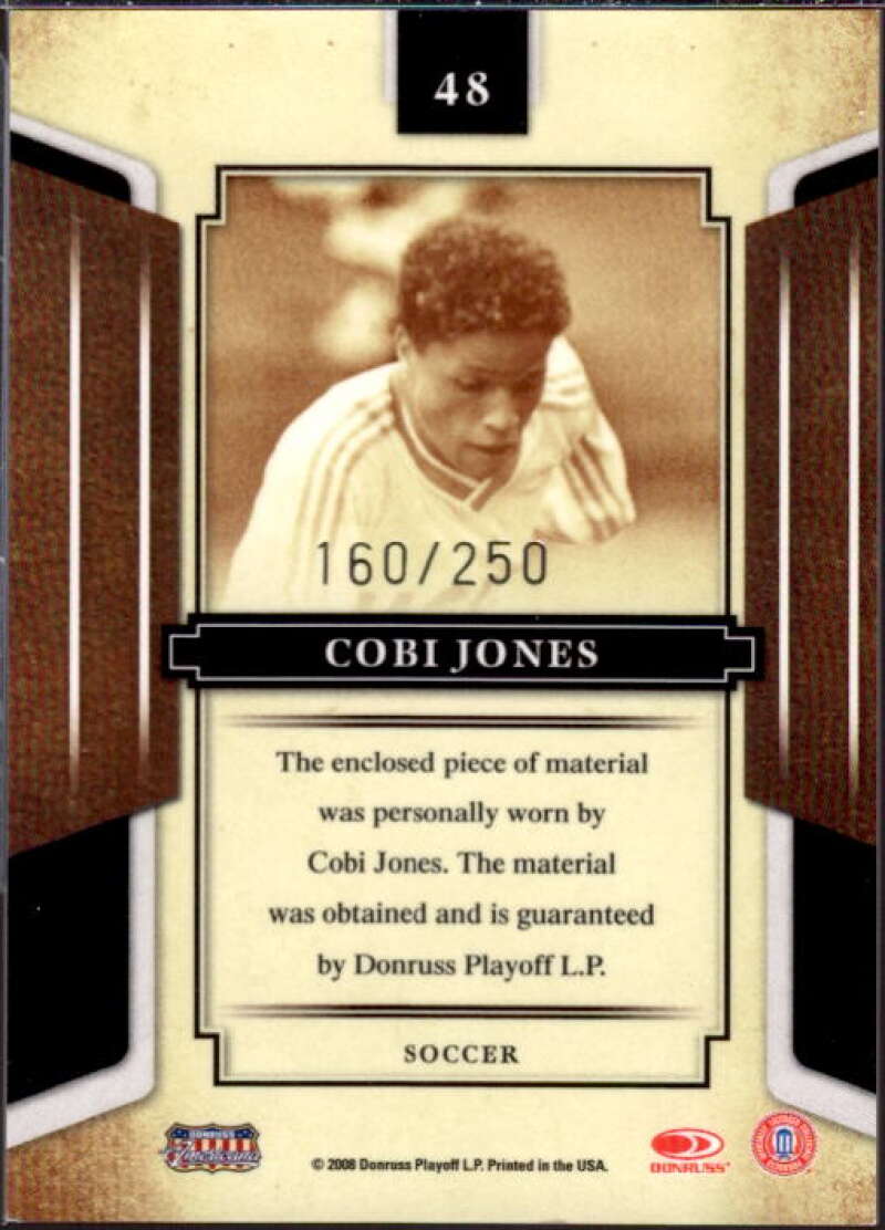 Cobi Jones Jsy Card 2008 Donruss Sports Legends Materials Mirror Blue #48  Image 2