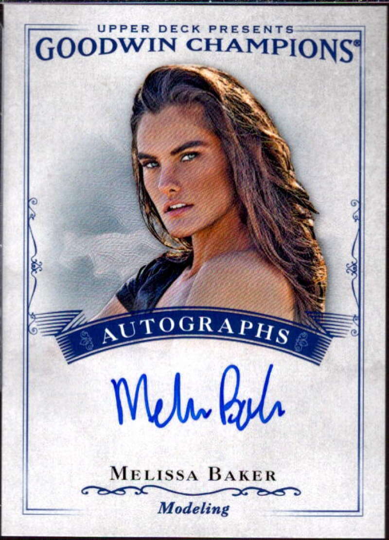 Melissa Baker Card 2016 Upper Deck Goodwin Champions Autographs #AMB  Image 1