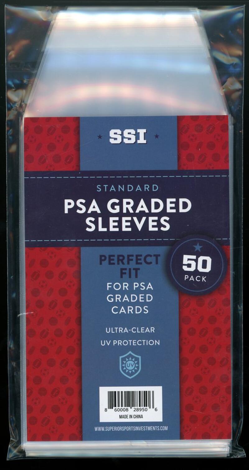 (10) Packs Superior Sports Investments SSI (500) Graded Card Perfect Fit Sleeve Bags for PSA Cards  Image 2