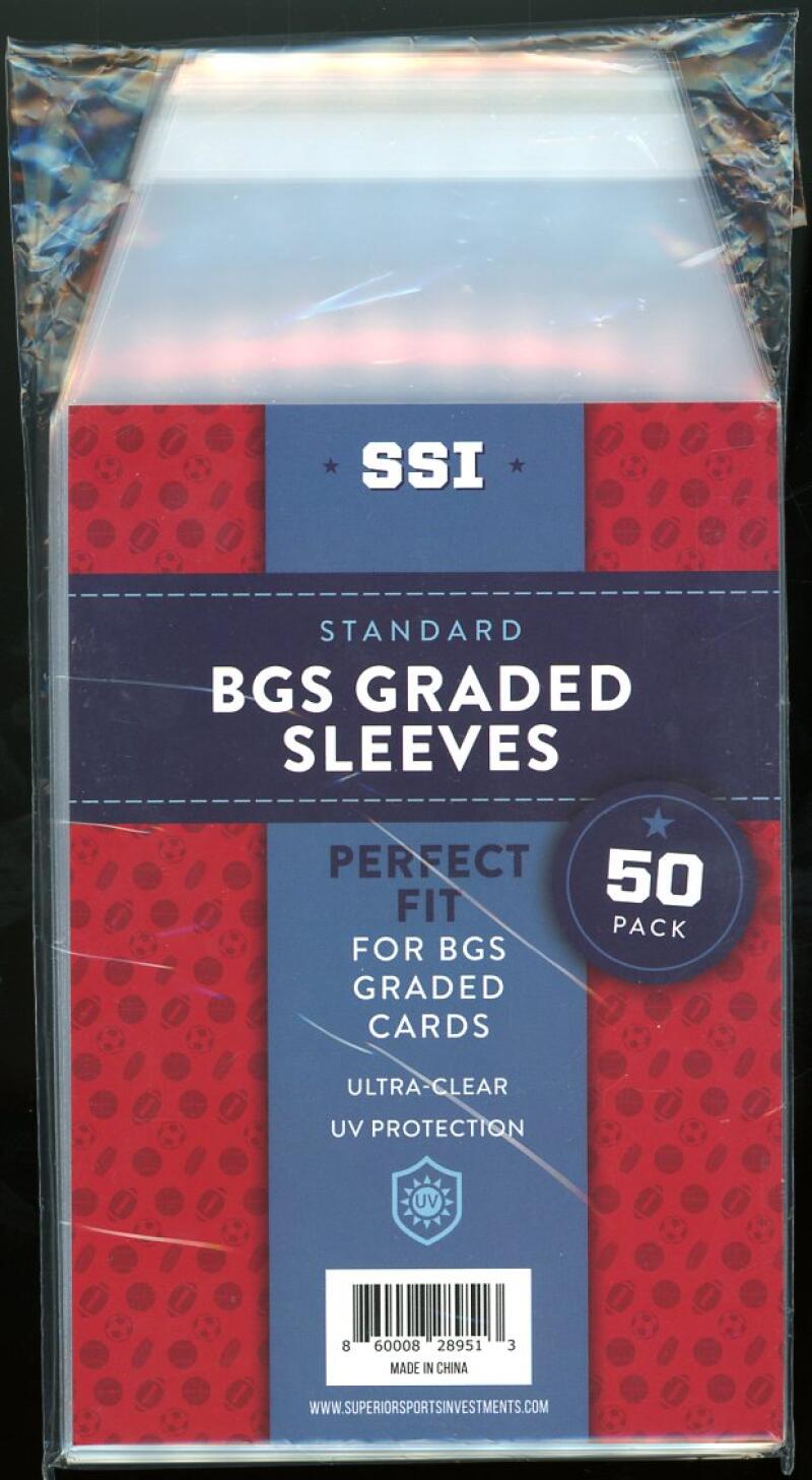 (10) Packs Superior Sports Investments SSI (500) Graded Card Perfect Fit Sleeve Bags BGS Cards  Image 3