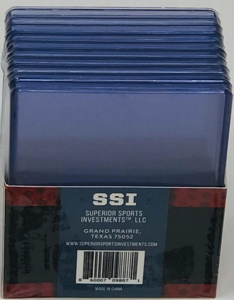 Superior Sports Investments SSI Sports Cards 130PT Thick Top Loaders (10) packs of 10 3x4 Image 5