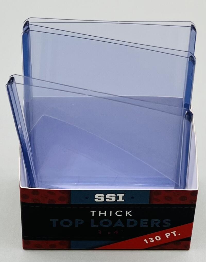 Superior Sports Investments SSI Sports Cards 130PT Thick Top Loaders (10) packs of 10 3x4 Image 6