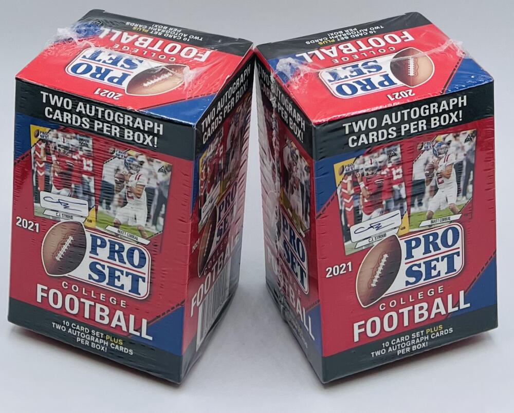 (2) 2021 Leaf Pro Set College Football Blaster Box Lot Image 1