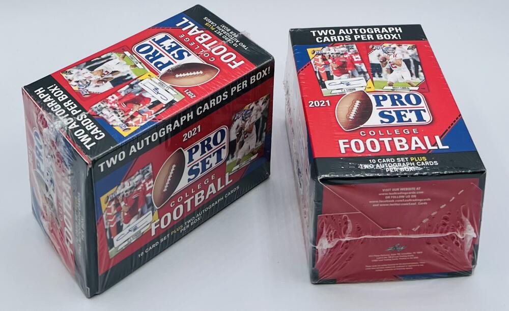 (2) 2021 Leaf Pro Set College Football Blaster Box Lot Image 2